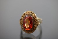 Granat-Ring, 585 Gelbgold 5,50