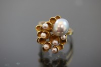Perlen-Ring, 750 Gold 5,2