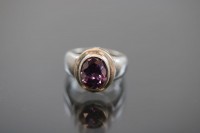 Amethyst-Ring, 925 Silber 5,4