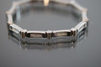 Diamant-Armband, 585 Wei?gold 27,3