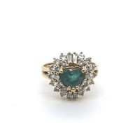 Smaragd-Ring, 750 GG 6,5