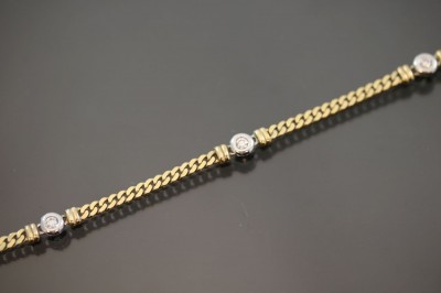 Zirkonia-Armband, 333 Gold 6,8