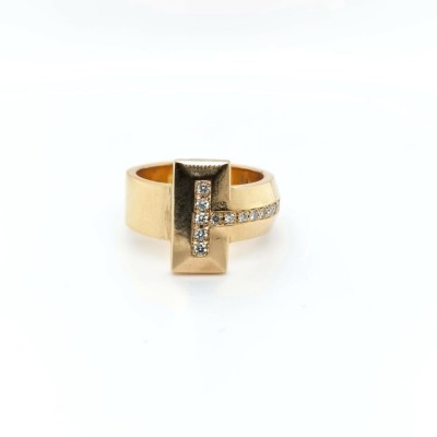 Brillant-Ring, 750 Gold 13,88