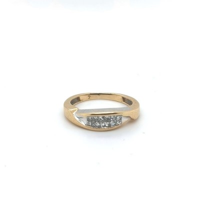 Diamant-Ring, 750 GG/WG 2,9